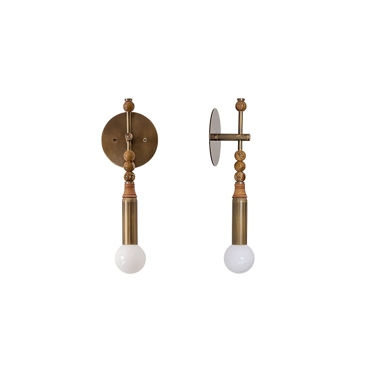 Riviko Persepolis Relic Marble Wall Sconce - Background Shot