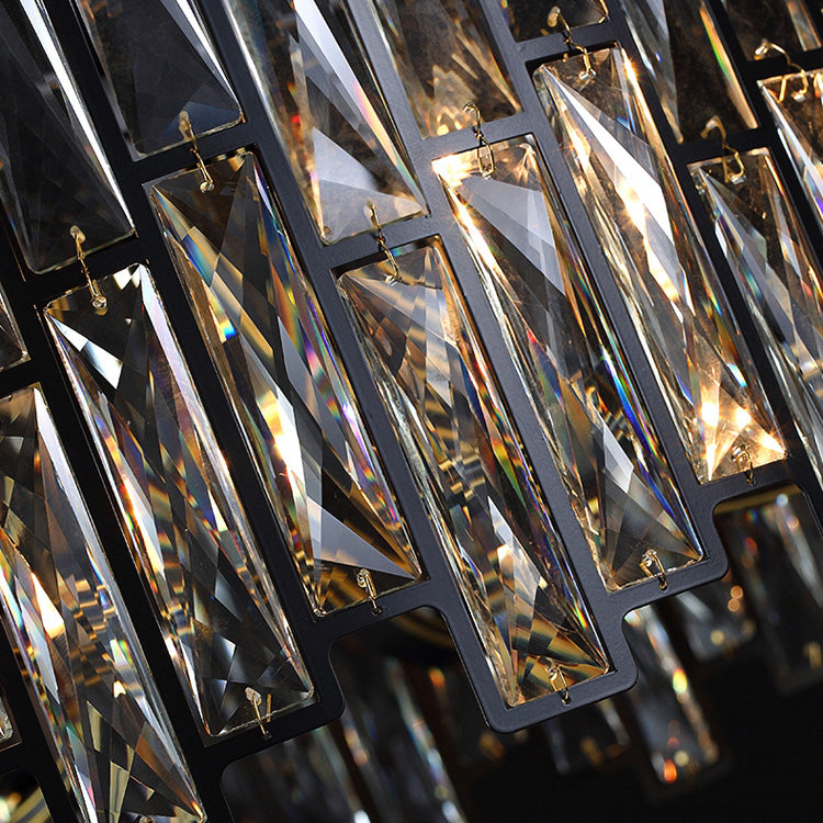 Riviko Radiant Italian Crystal Linear Chandelier - Background Shot