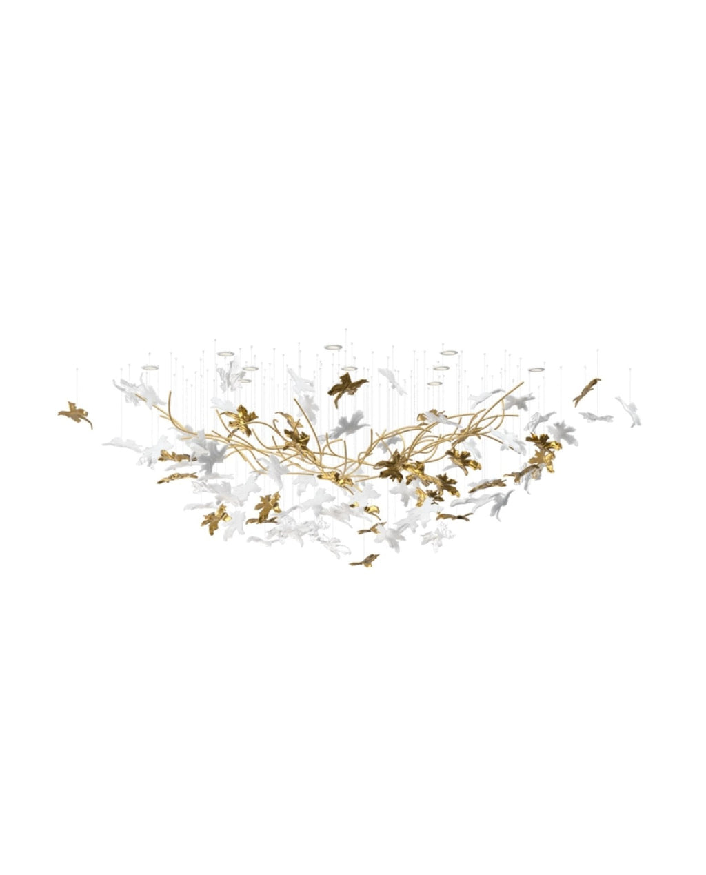 Vine Meteor Shower Crystal Spiral Chandelier