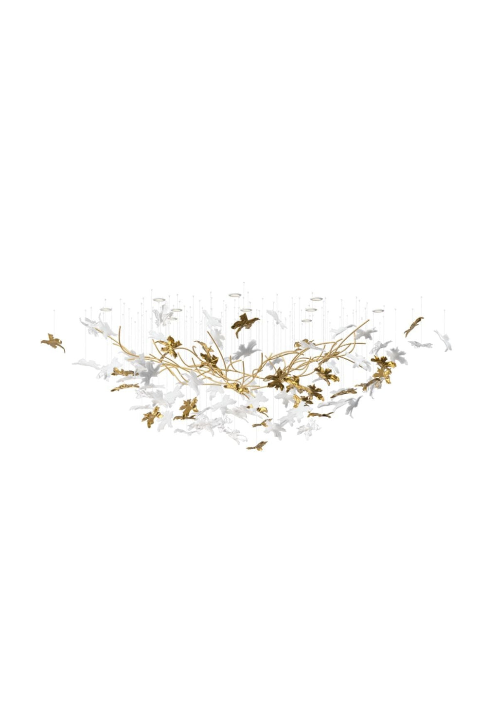Vine Meteor Shower Crystal Spiral Chandelier