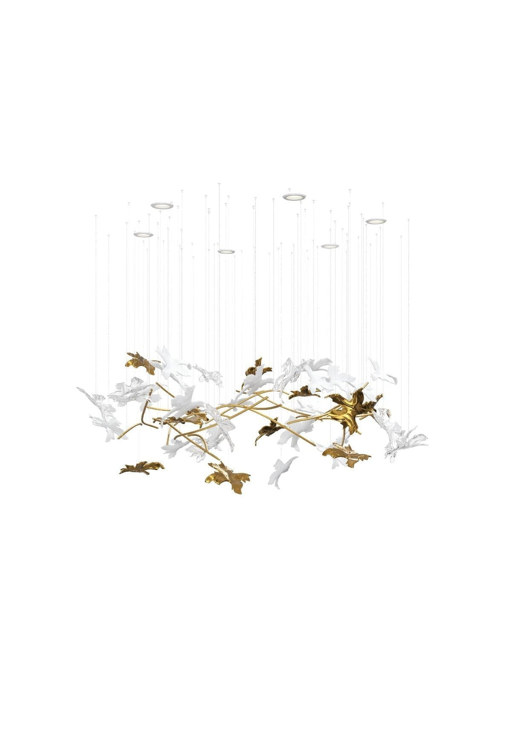 Vine Meteor Shower Crystal Spiral Chandelier