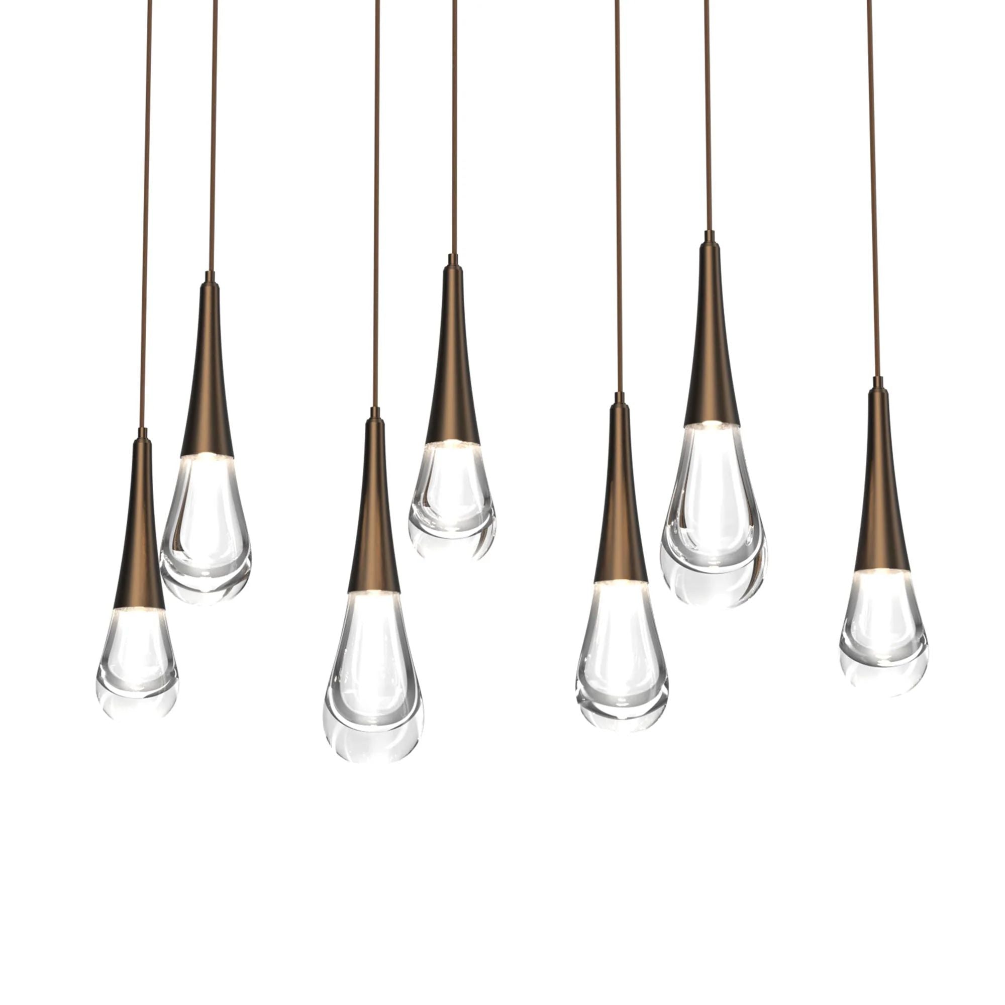 Soltaire Raindrop Rectangle LED Chandelier