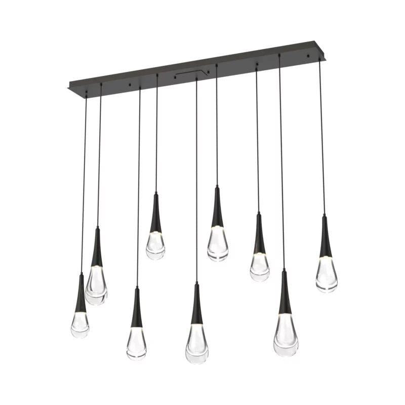 Soltaire Raindrop Rectangle LED Chandelier