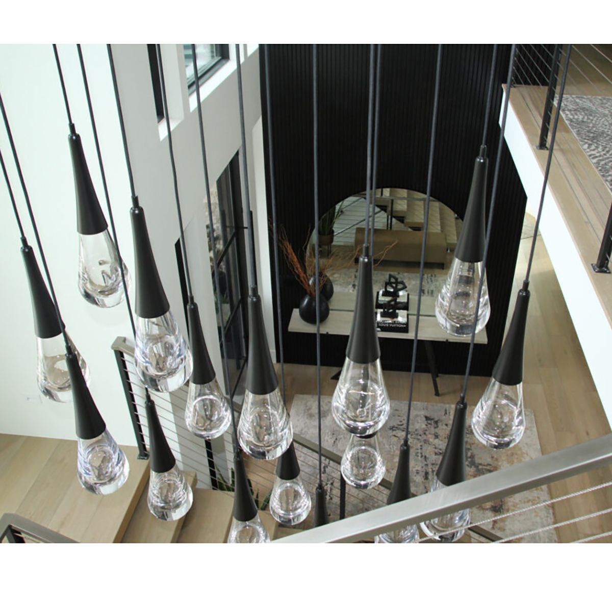 Soltaire Raindrop Rectangle LED Chandelier