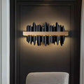Riviko Sculptural Wave Modern Wall Sconce - sophisticated American hallway alcove