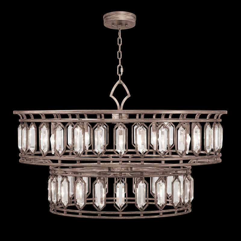 Riviko Grand Lumina 20-Light Tiered Chandelier - grand American foyer with soaring ceiling