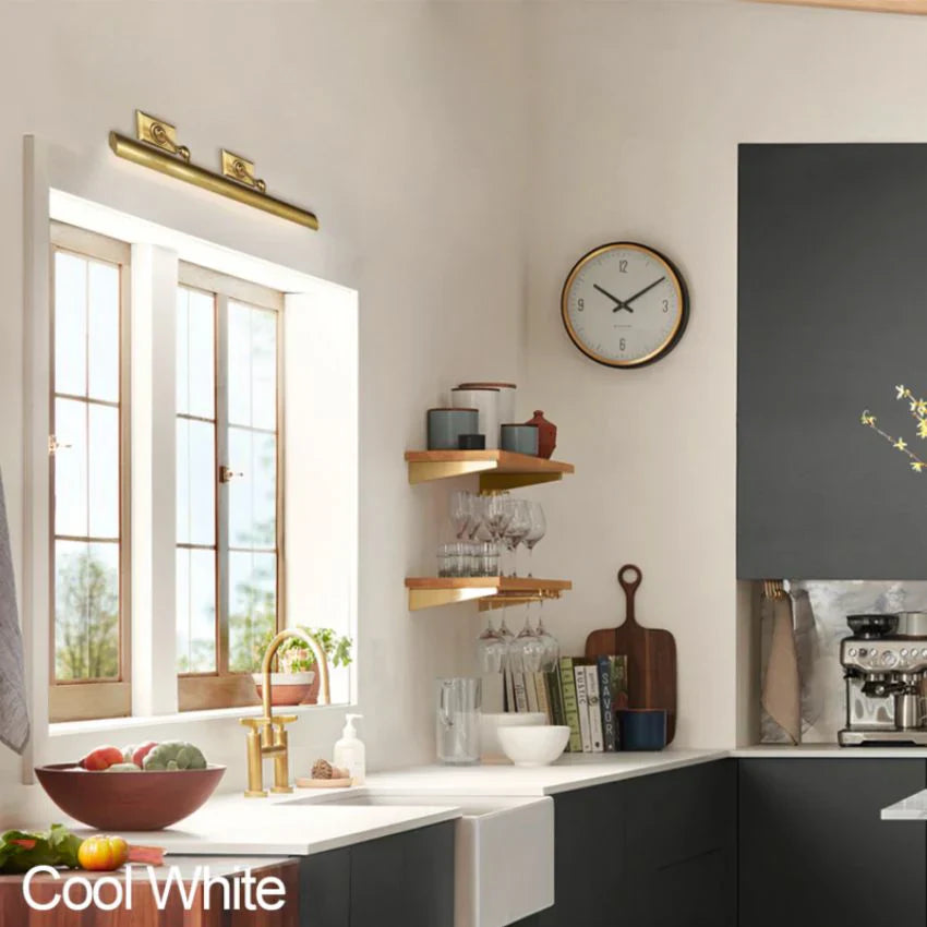Vella Brass Picture Light