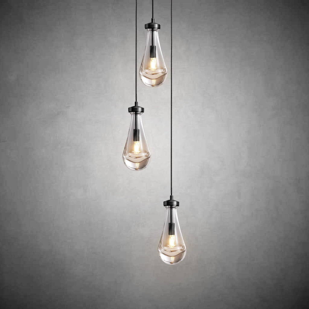 3-Light Raine-Shaped Circular Pendant Lamp