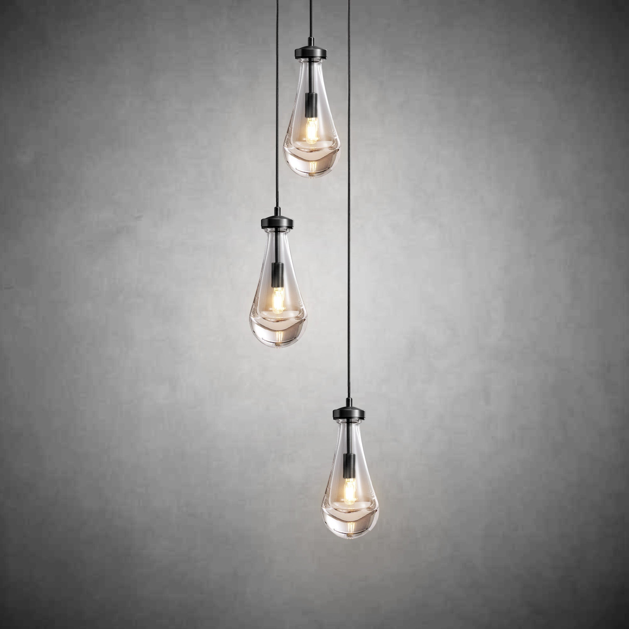 3-Light Raine-Shaped Circular Pendant Lamp