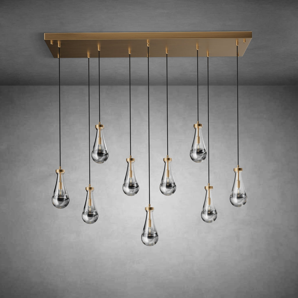 Raine-Shaped Island Pendant Lamp - 9 Lamps