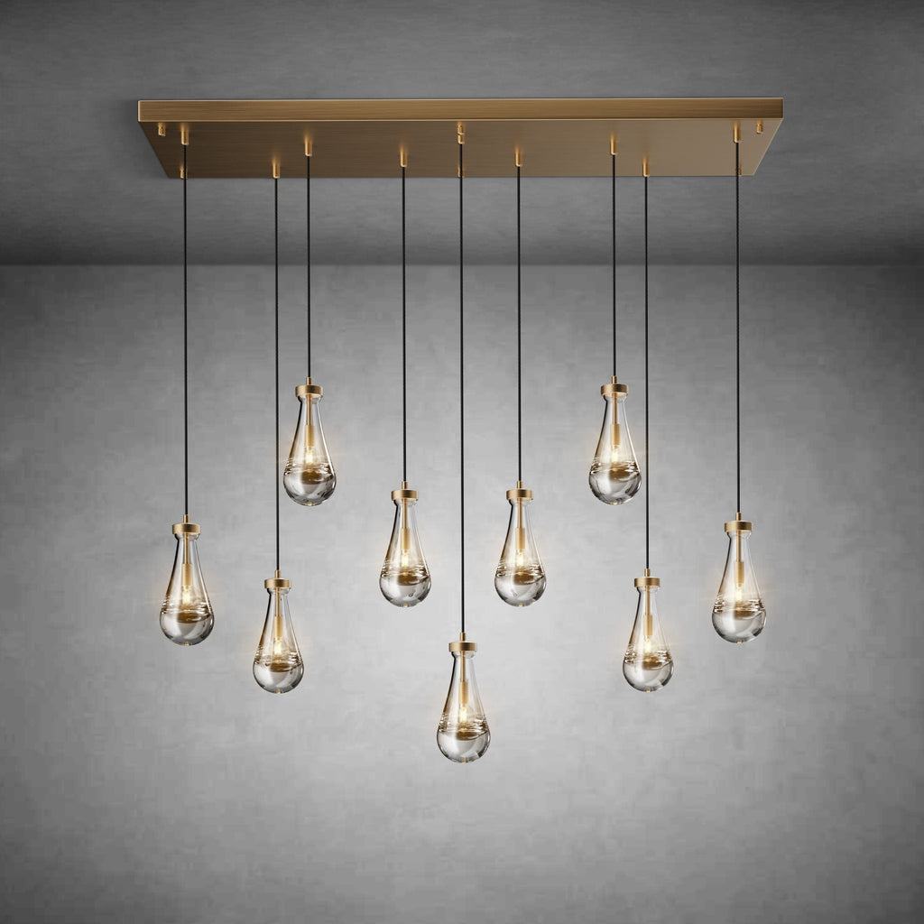 Raine-Shaped Island Pendant Lamp - 9 Lamps
