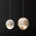 Modern Alabaster Yoko Pendant Light, Upscale Alabaster Pendant Lamp For Living Room Pendant Light Riviko