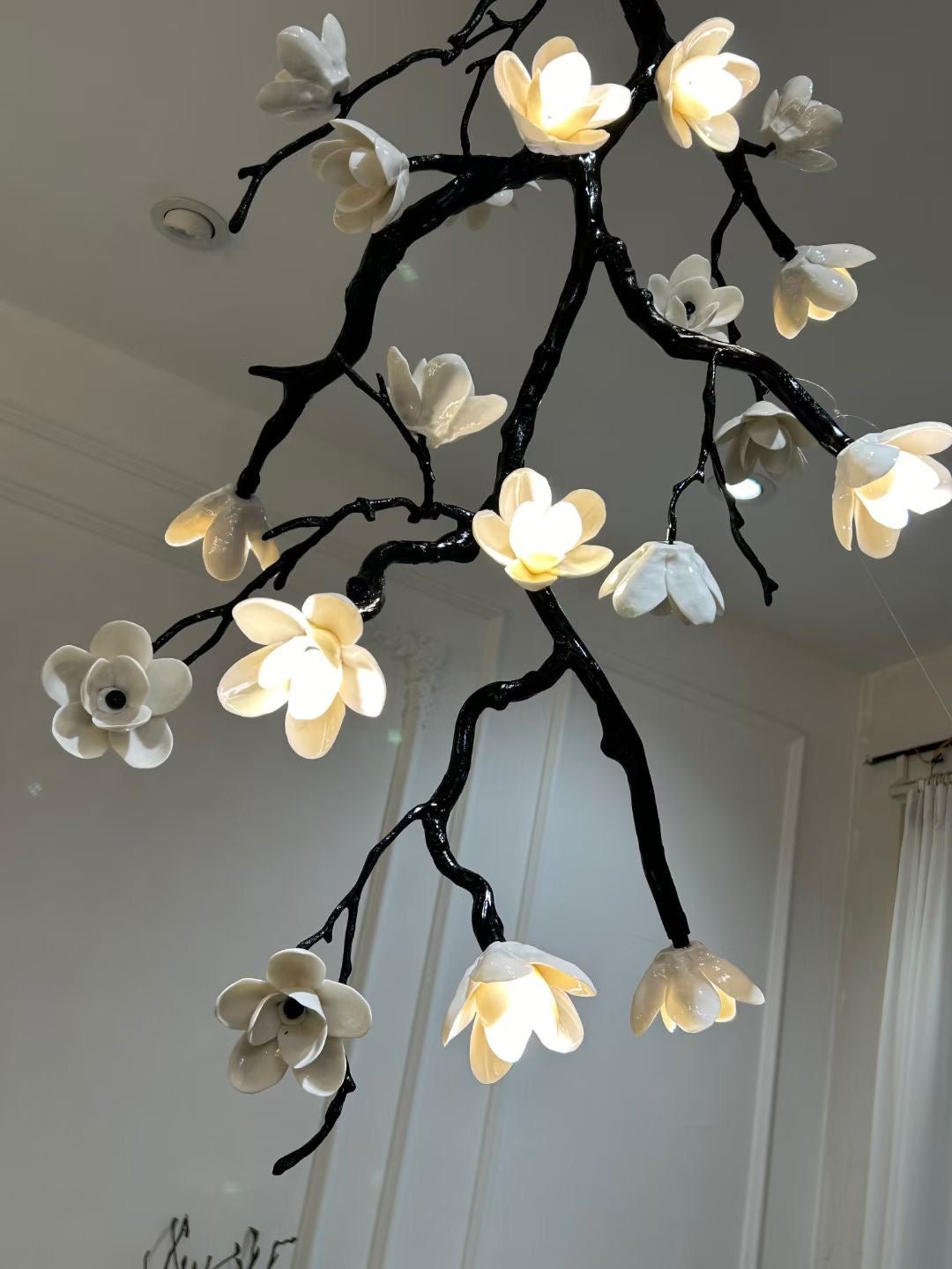 Large Long Branch Flower Chandelier - Yovalighting