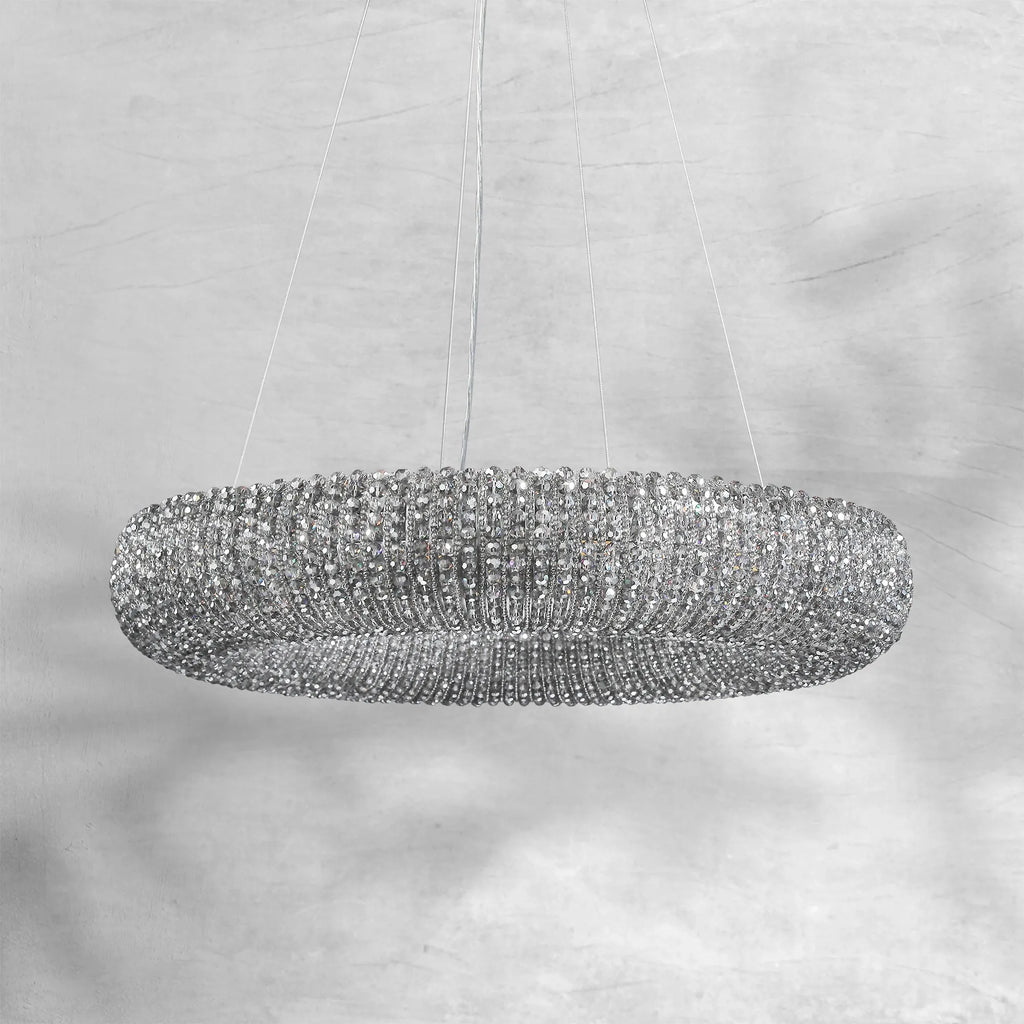 Haze Crystal Round LED Chandelier