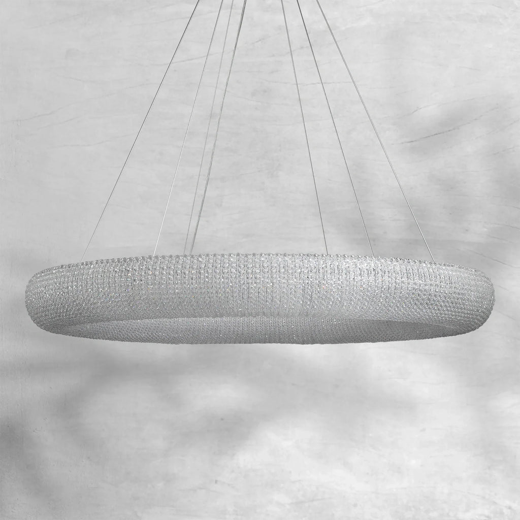 Haze Crystal Round LED Chandelier