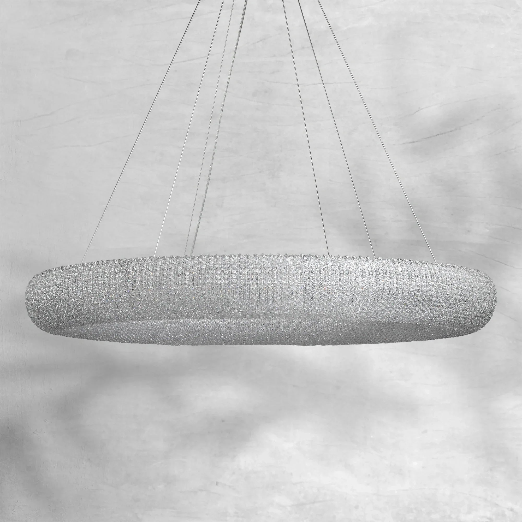 Haze Crystal Round LED Chandelier