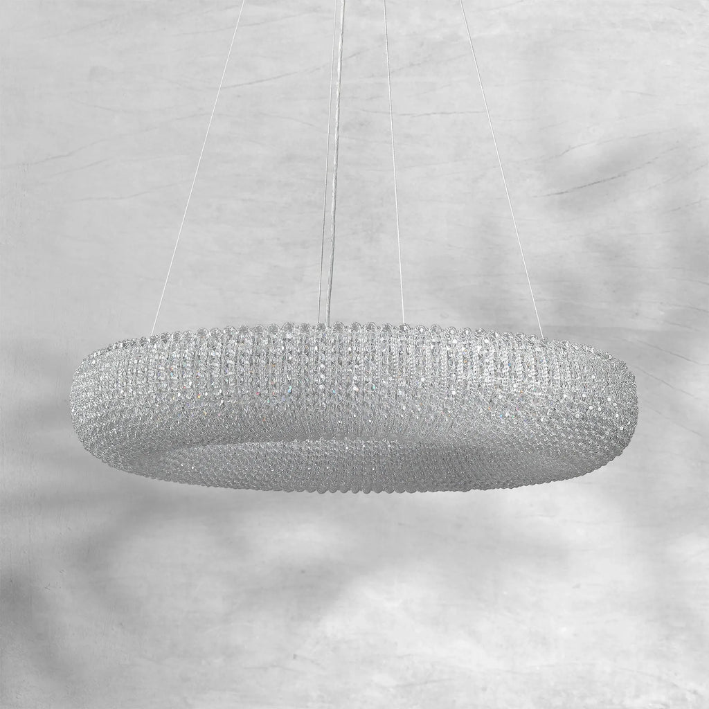 Haze Crystal Round LED Chandelier