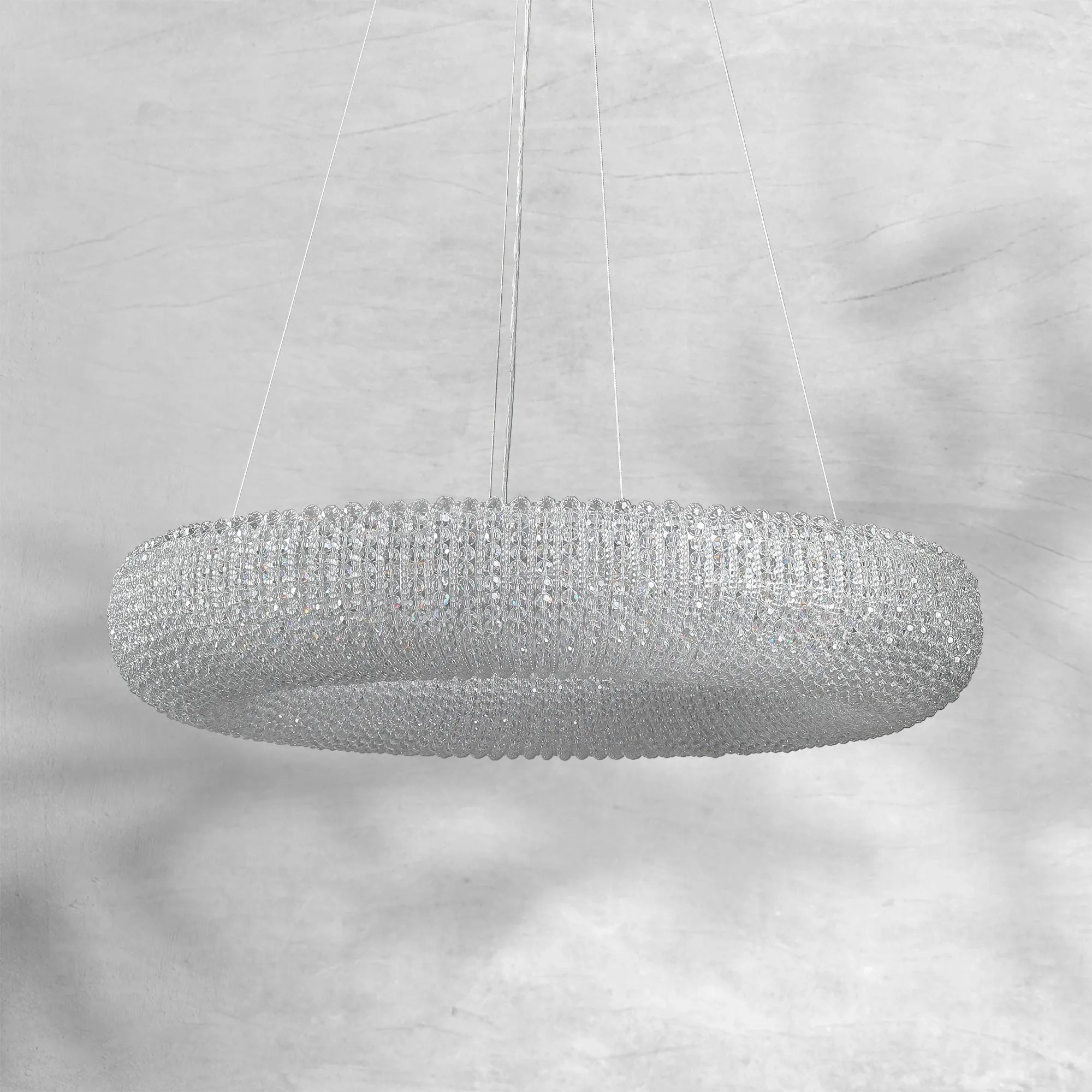Haze Crystal Round LED Chandelier