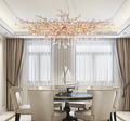 Riviko Verdant Canopy Crystal Chandelier - formal American dining room