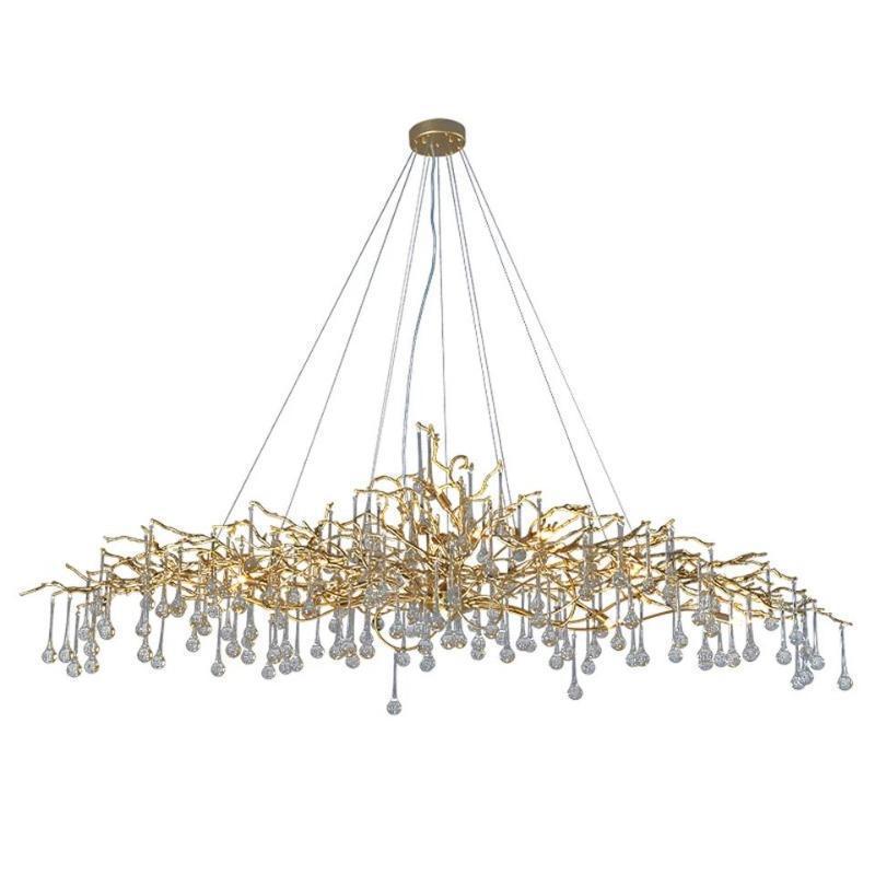 Riviko Verdant Canopy Crystal Chandelier - Background Shot