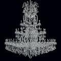 chrome large maria crystal chandelier