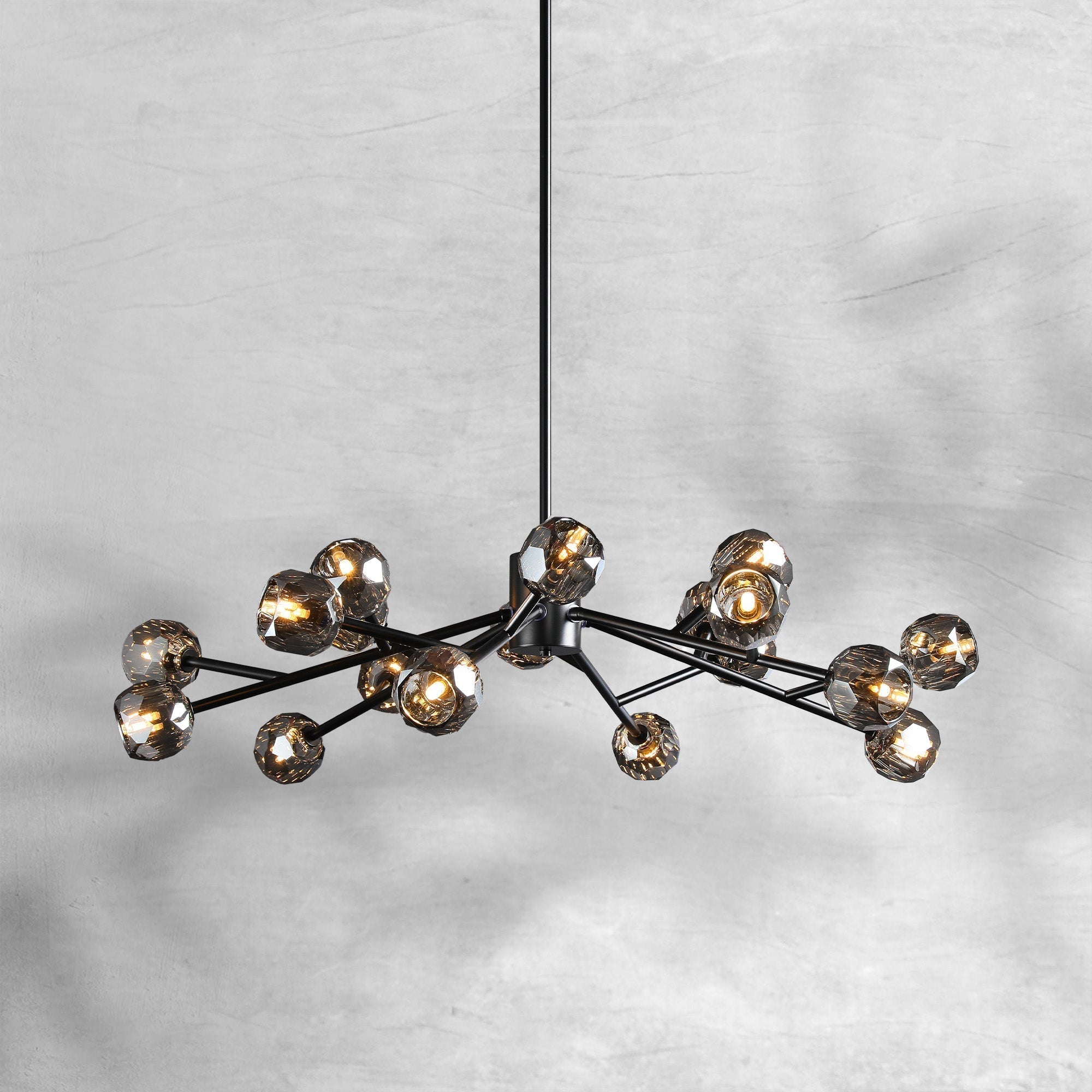 Bille De Crystal Round Chandelier 48"