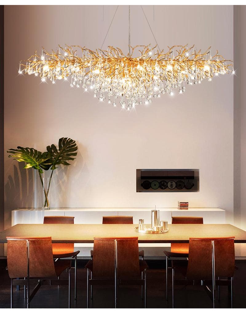 LG Teardrop Branch Tree Crystal Chandelier