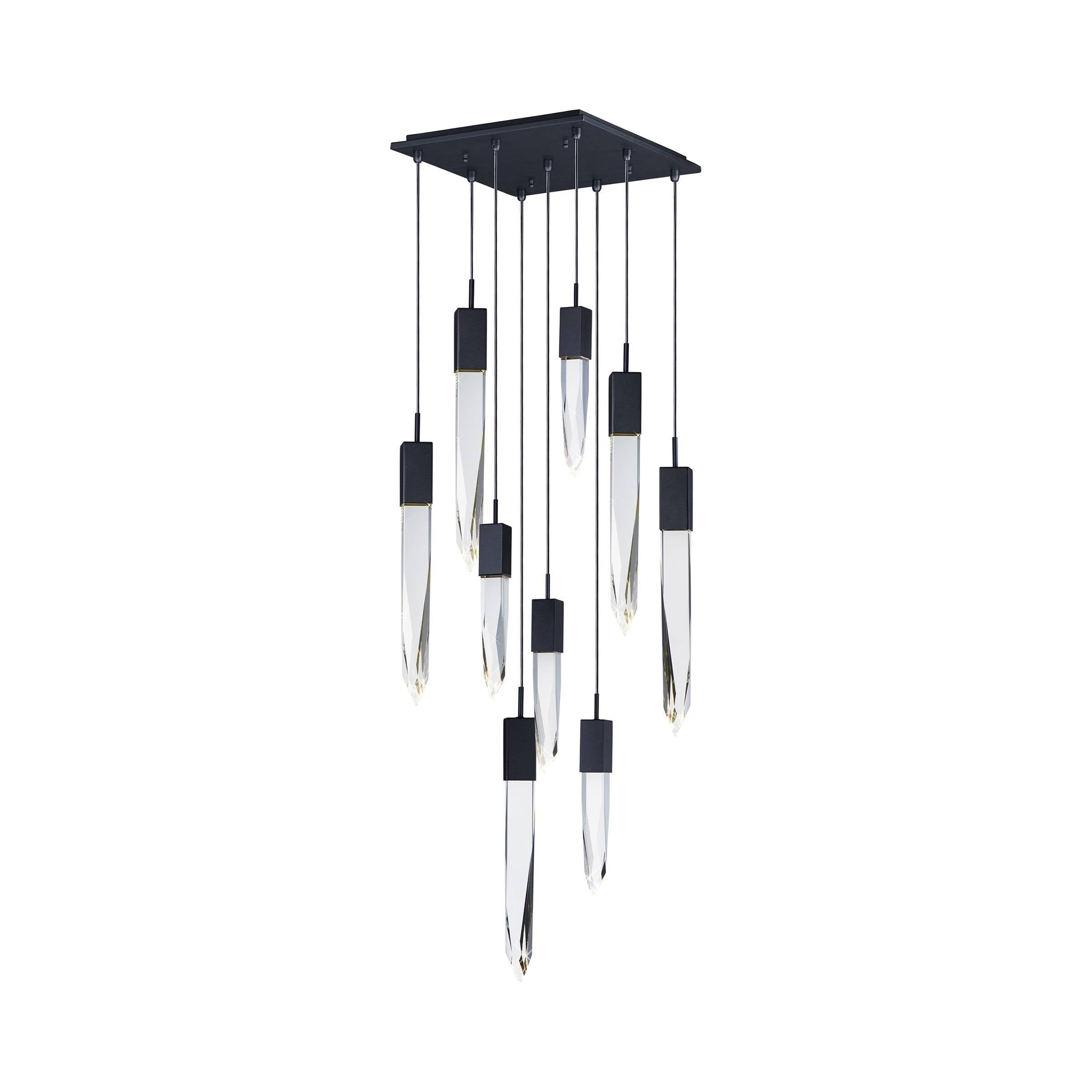 Riviko Cosmic Radiance Round/Rectangle Crystal Pendant Chandelier - Background Shot