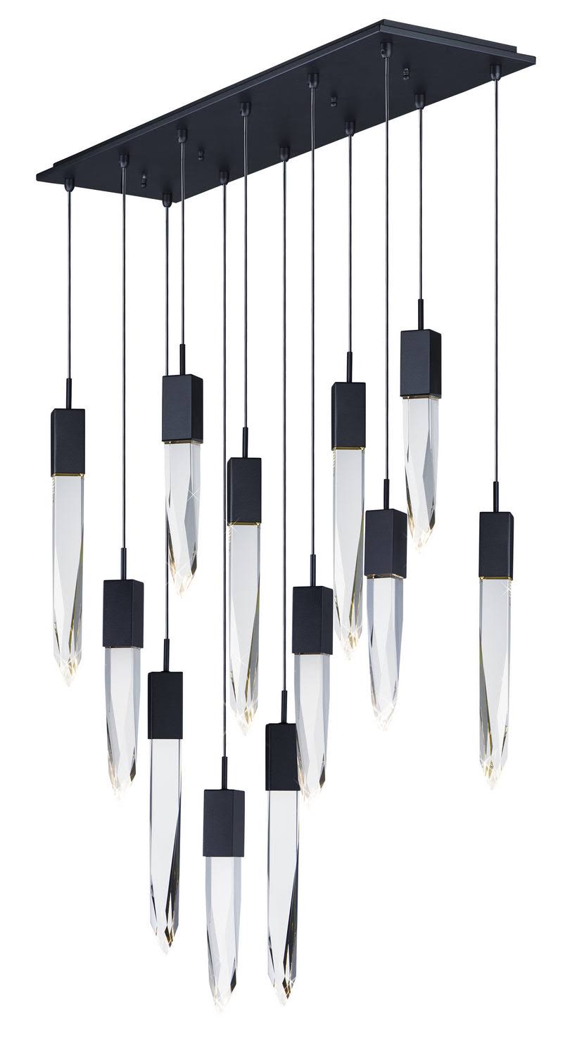 Riviko Cosmic Radiance Round/Rectangle Crystal Pendant Chandelier - Background Shot