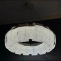 Modern Round Donut Crystal Chandelier