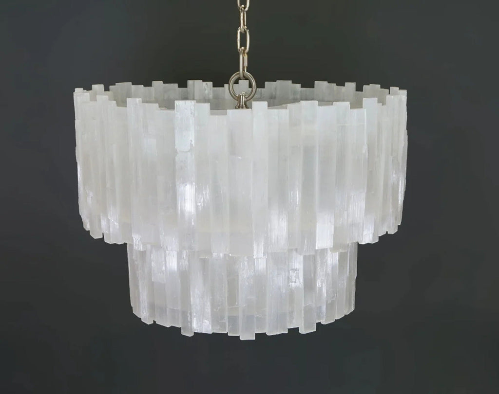 Shahida Selenite Chandelier - Riviko