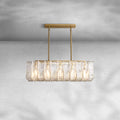 Loxel Clear Glass Rectangular Chandelier 49"67"