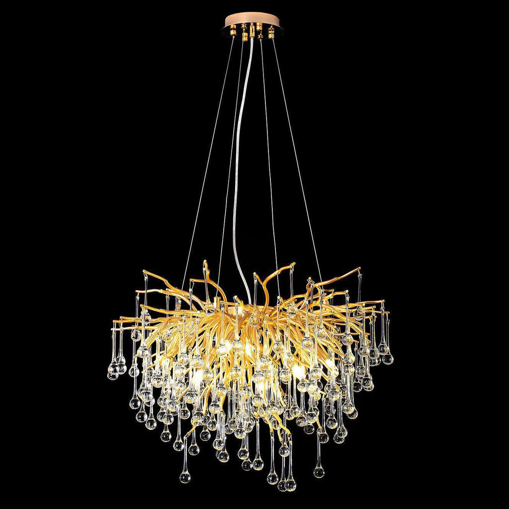 Riviko Veridian Bloom Branch Chandelier - Background Shot