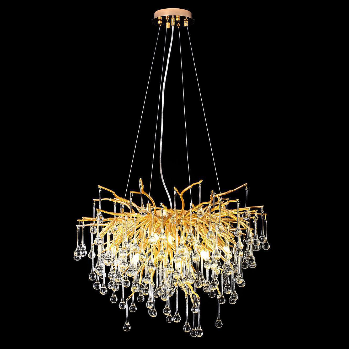 Riviko Veridian Bloom Branch Chandelier - Background Shot