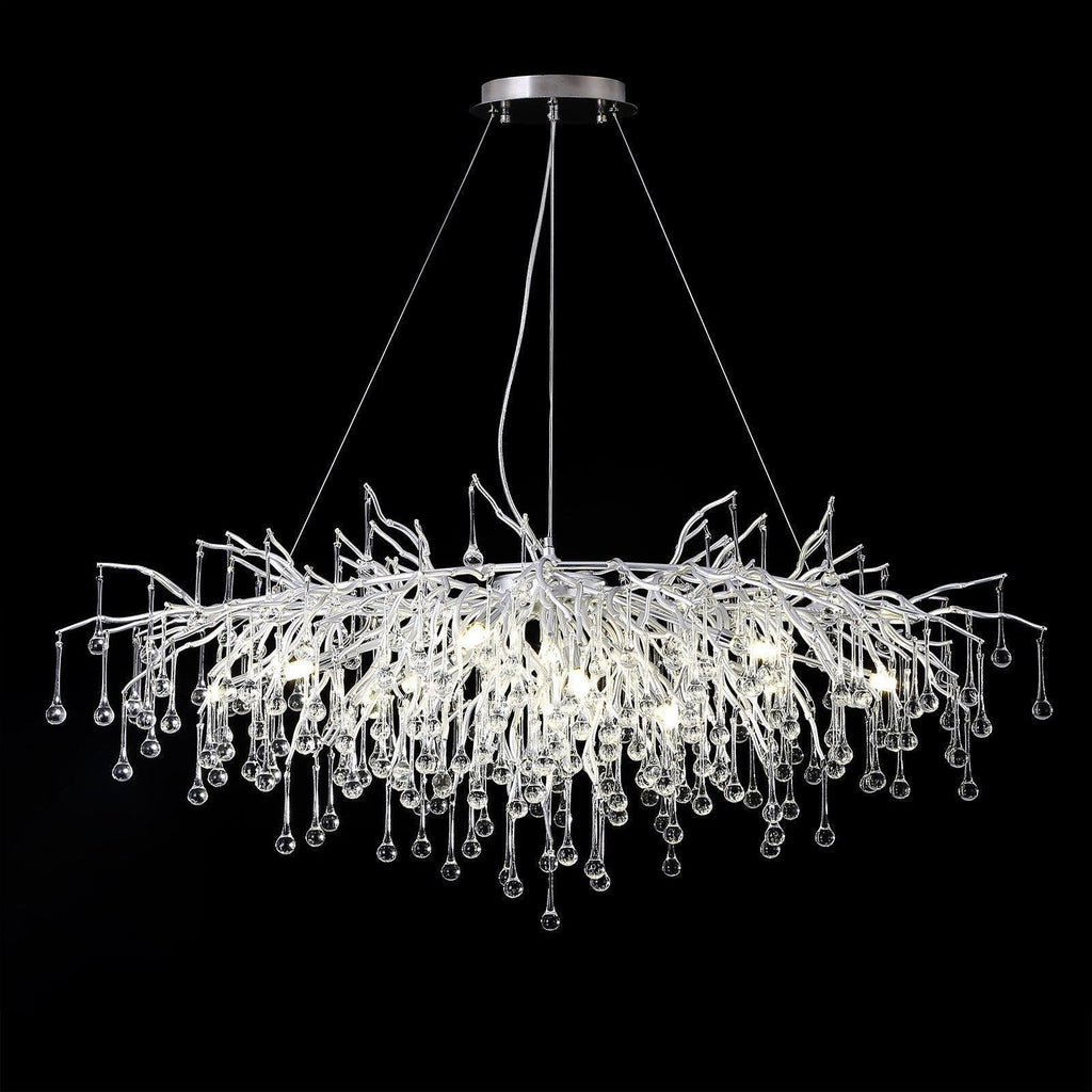 Riviko Veridian Branch Rectangle Chandelier - Background Shot