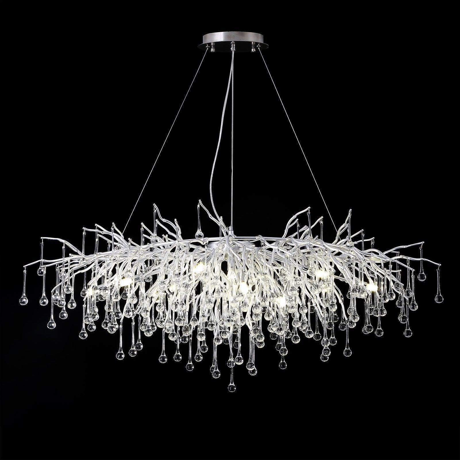 Riviko Veridian Branch Rectangle Chandelier - Background Shot