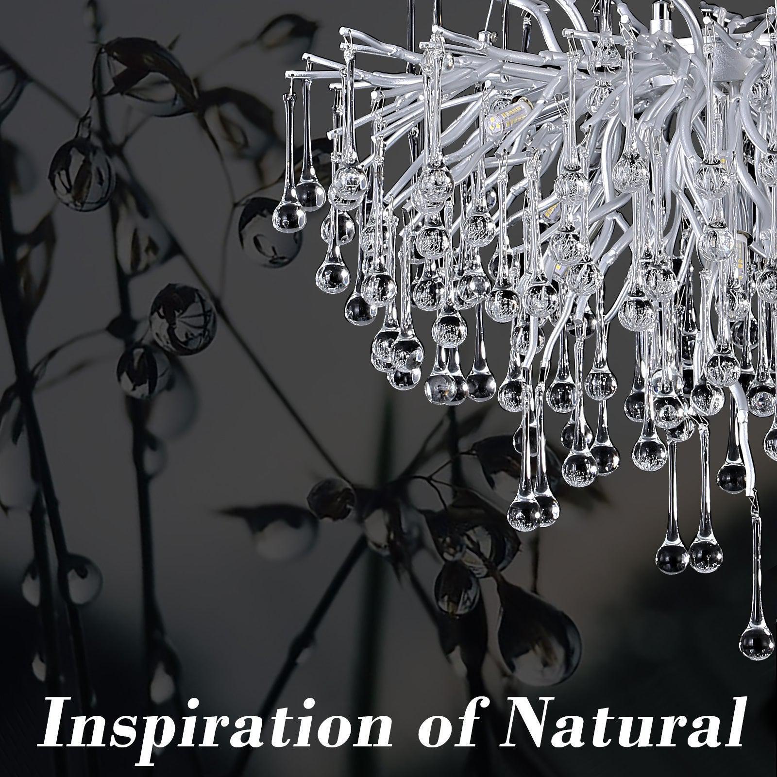 Riviko Verdant Canopy Silver Branch Chandelier - Background Shot