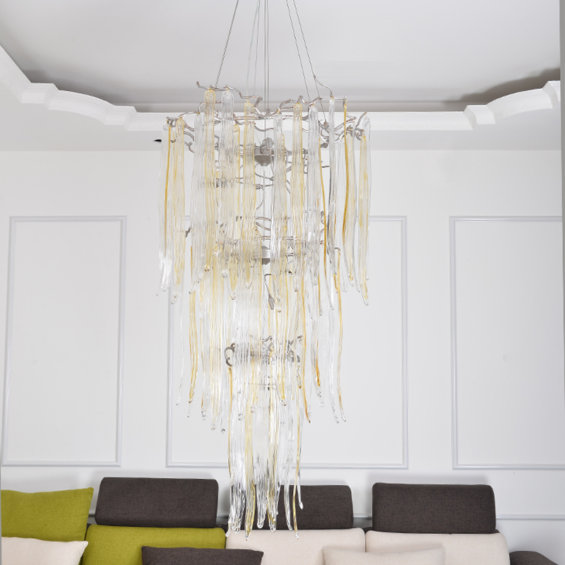Luxury Crystal Branch Chandelier For Staircase - riviko