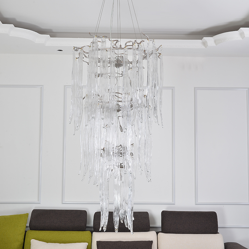 Luxury Crystal Branch Chandelier For Staircase - riviko