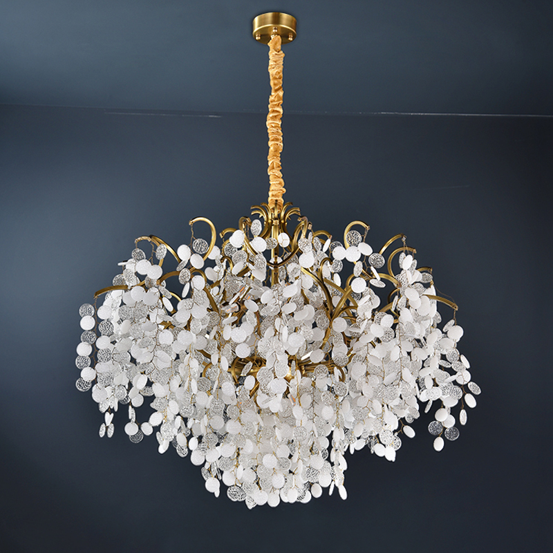 Riviko Gilded Branch Crystal Chandelier - Background Shot