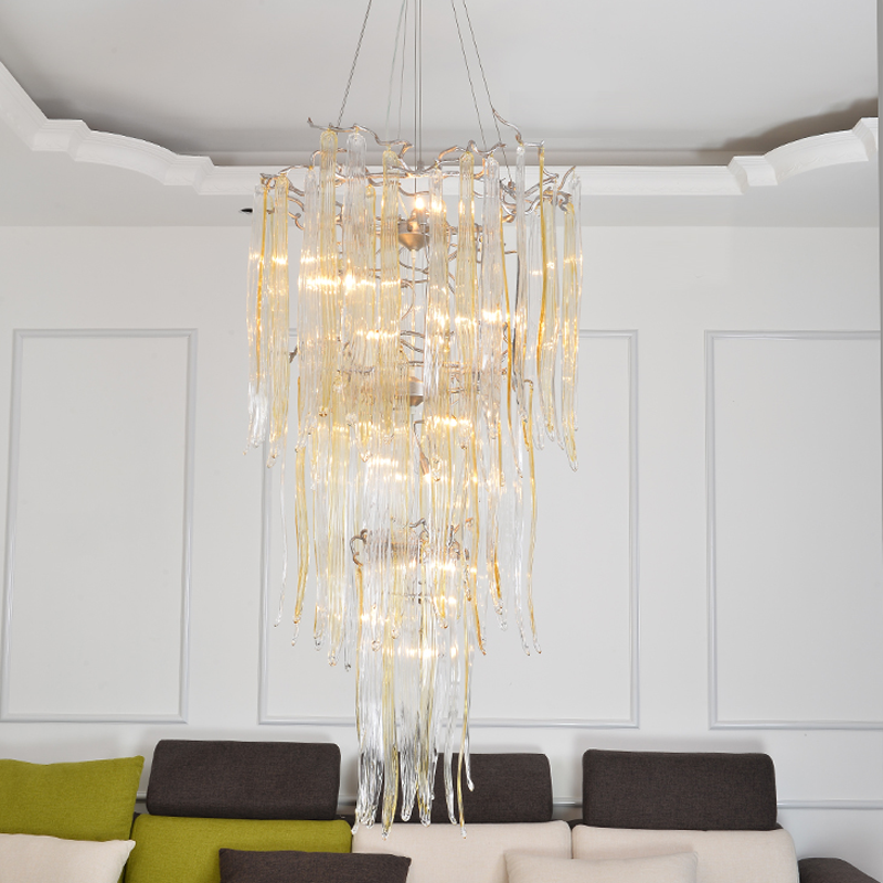 Luxury Crystal Branch Chandelier For Staircase - riviko