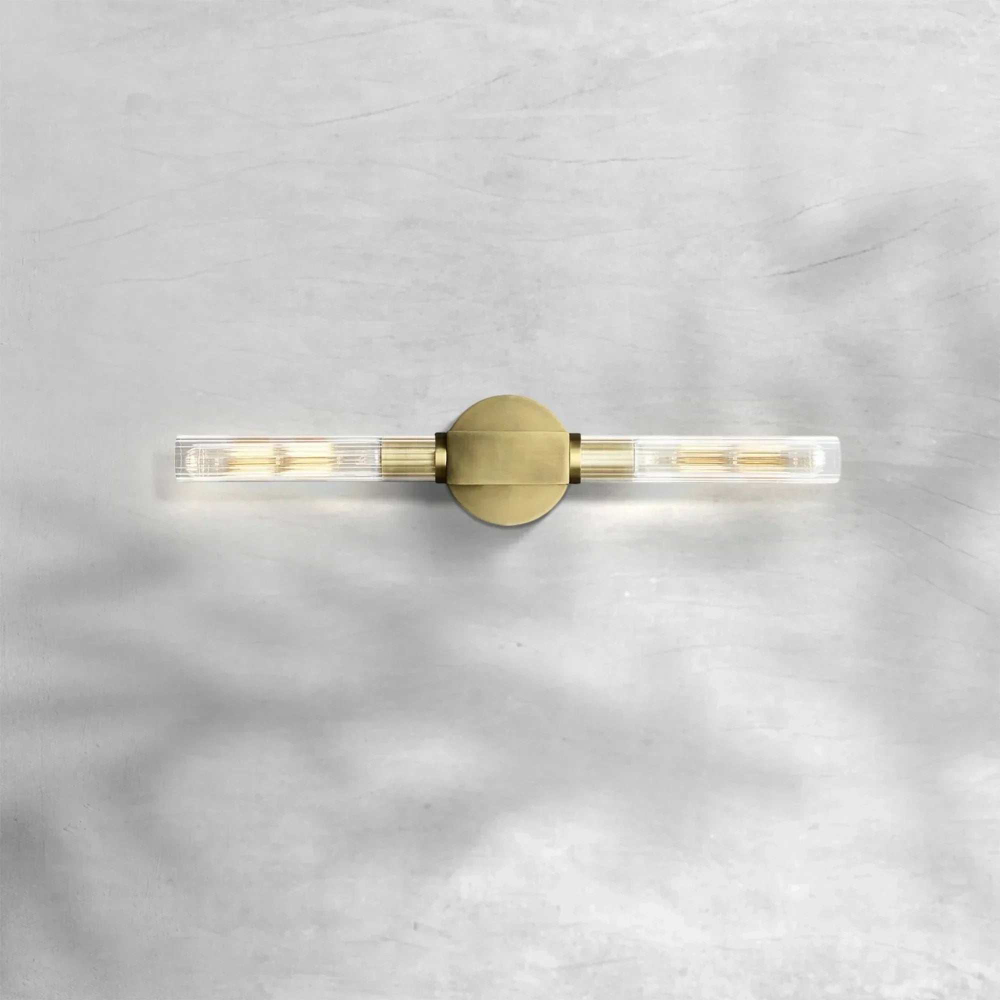 Cannel Glass Linear Wall Sconce