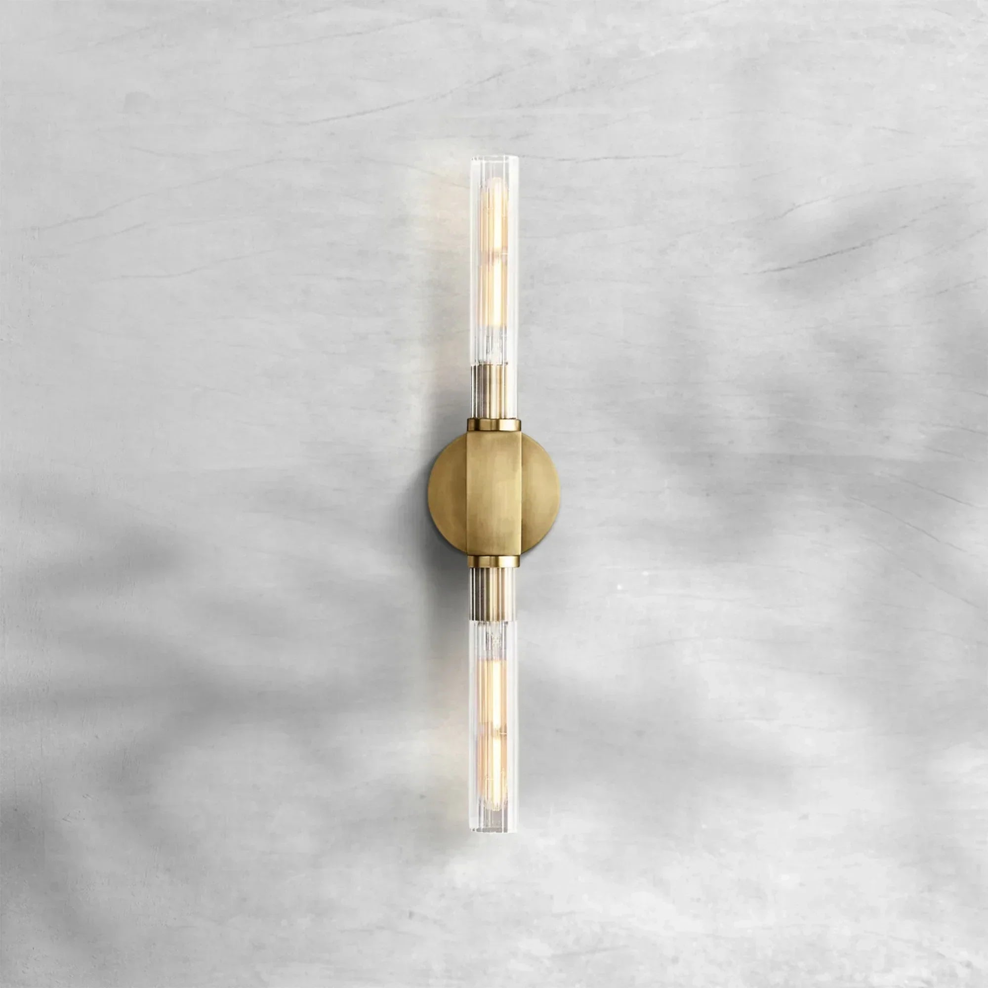 Cannel Glass Linear Wall Sconce