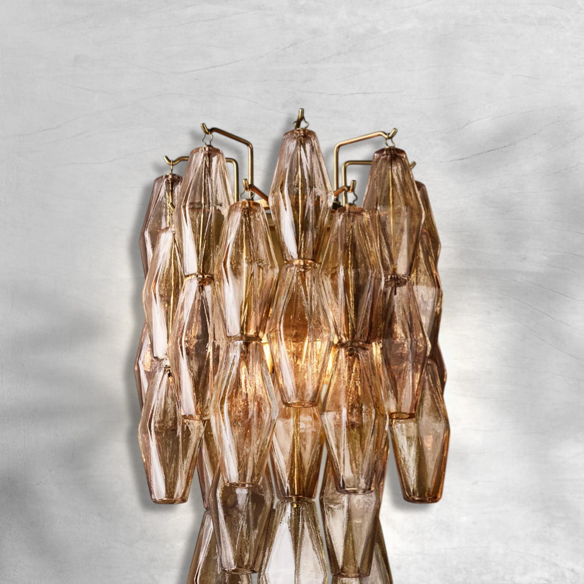 Cyra Glass Short Wall Sconce