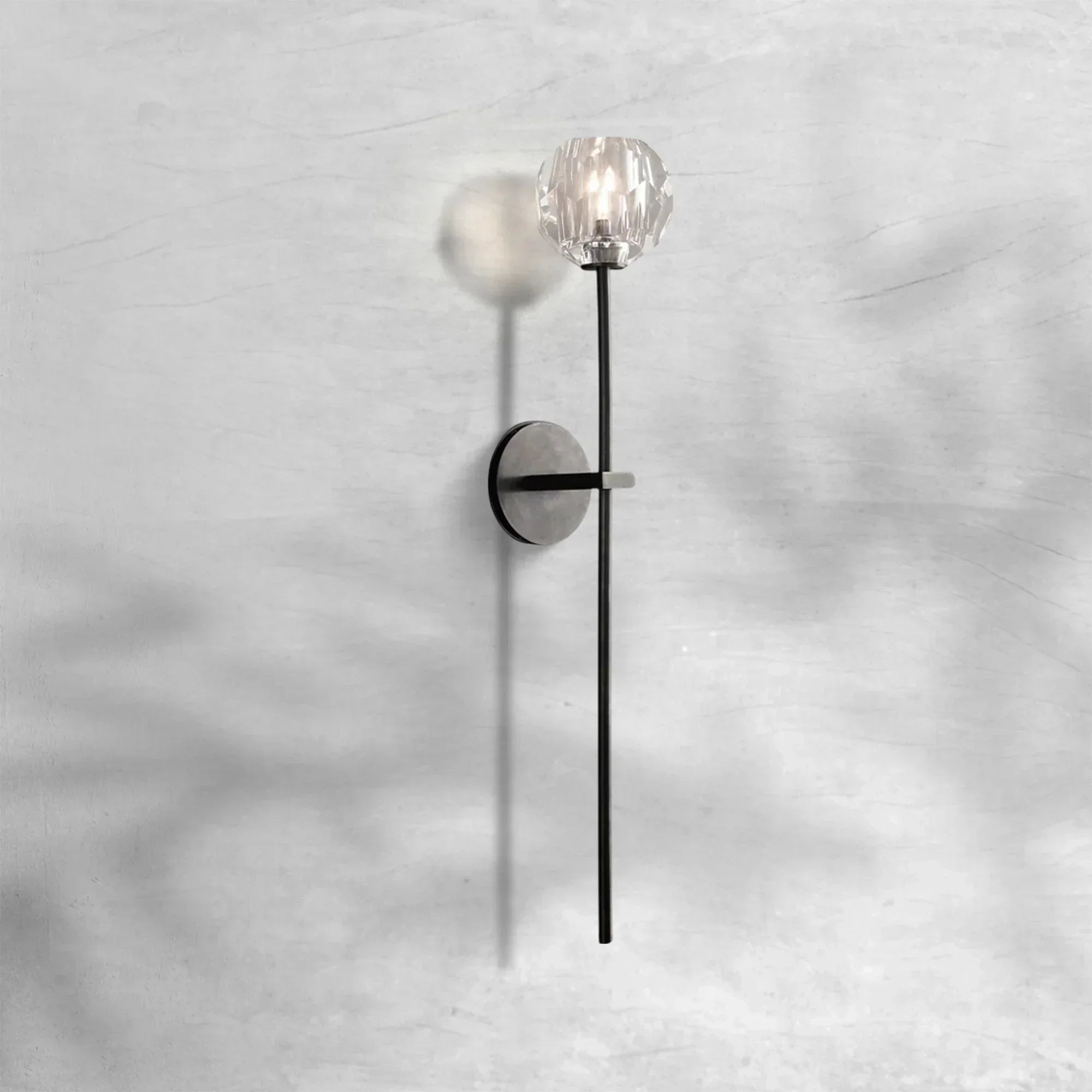 Bille De Crystal Glass Grand Wall Sconce