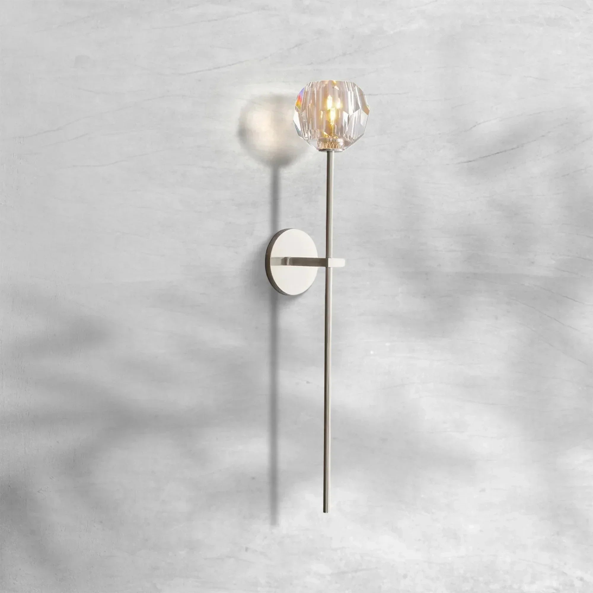 Bille De Crystal Glass Grand Wall Sconce