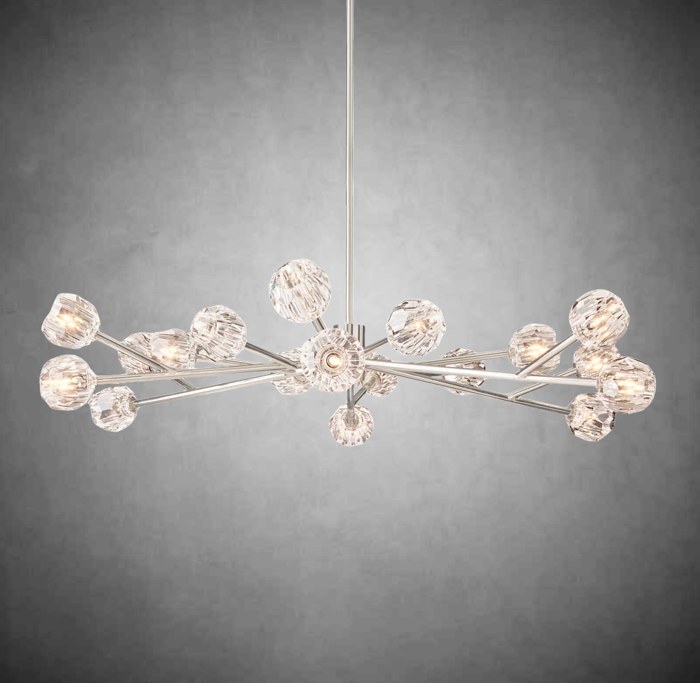 Bille De Crystal Round Chandelier 60"