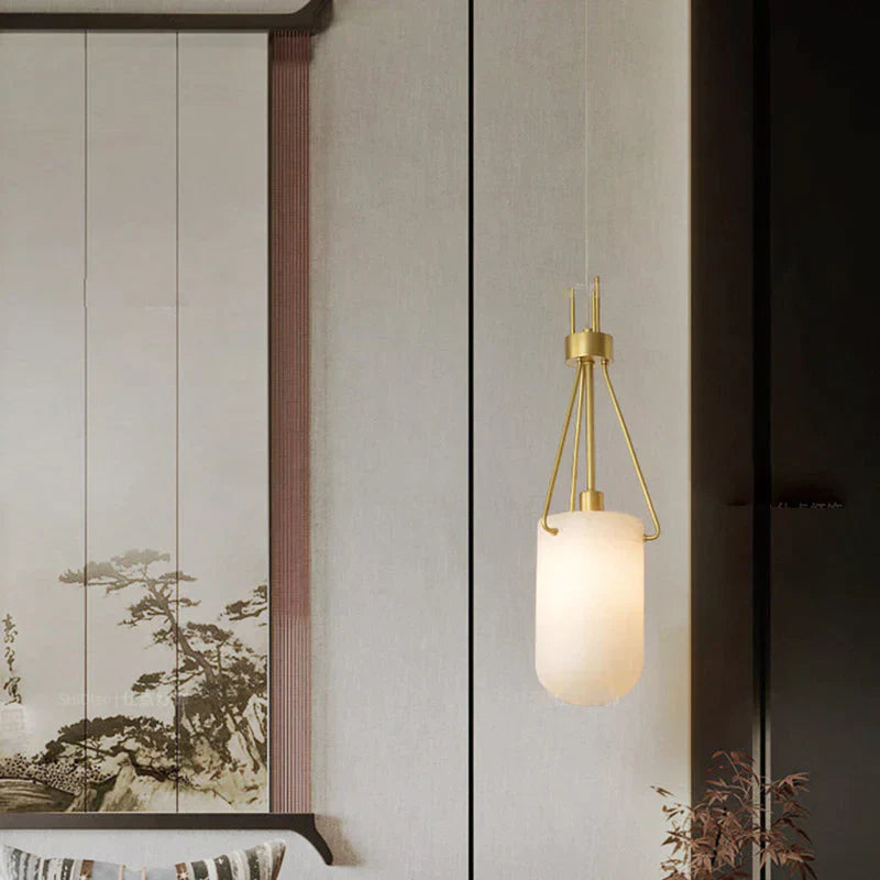 Nina Modern Alabaster Pendant Light, Alabaster Pendant Lamp Besides Bed Pendant Light Riviko A