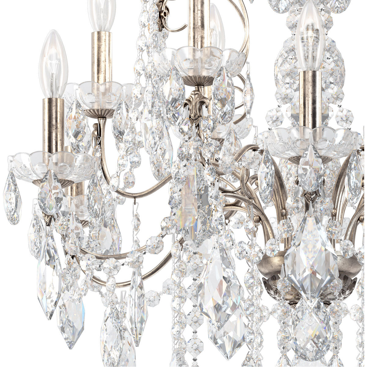 Riviko Regal Radiance 12-Light Chandelier - Background Shot