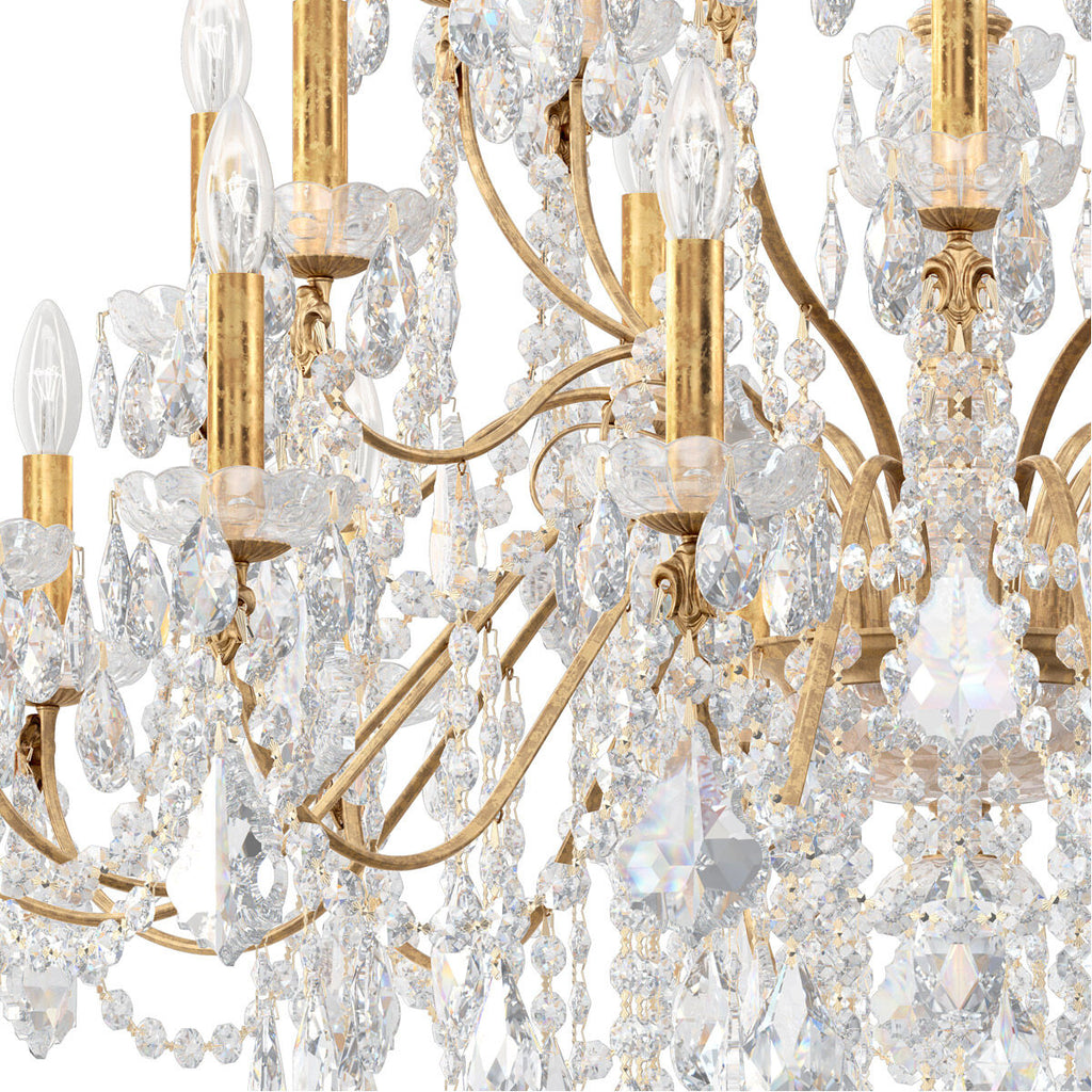 Riviko Regal Cascade Round Chandelier - Background Shot
